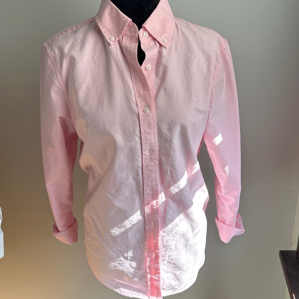Brooks Brothers Women's Light Pink Button-Down Shirt